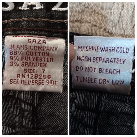 Saza Jeans Dark Wash Skinny Jeans - Picture 7 of 7